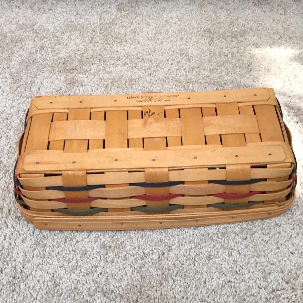 LONGABERGER 2000 handwoven warm bread basket